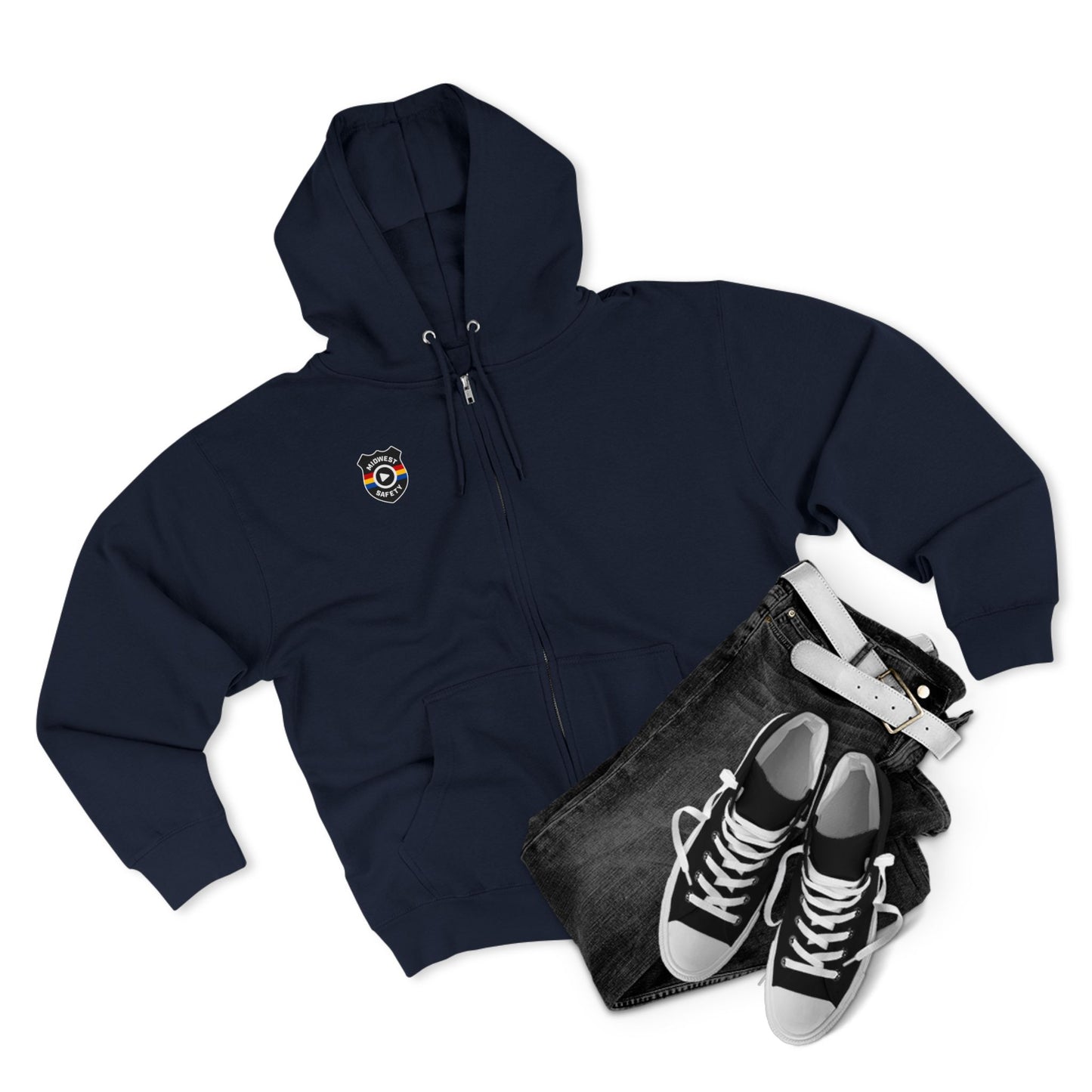 Cozy Unisex Zip Hoodie with Unique Design - Perfect for Casual Wear