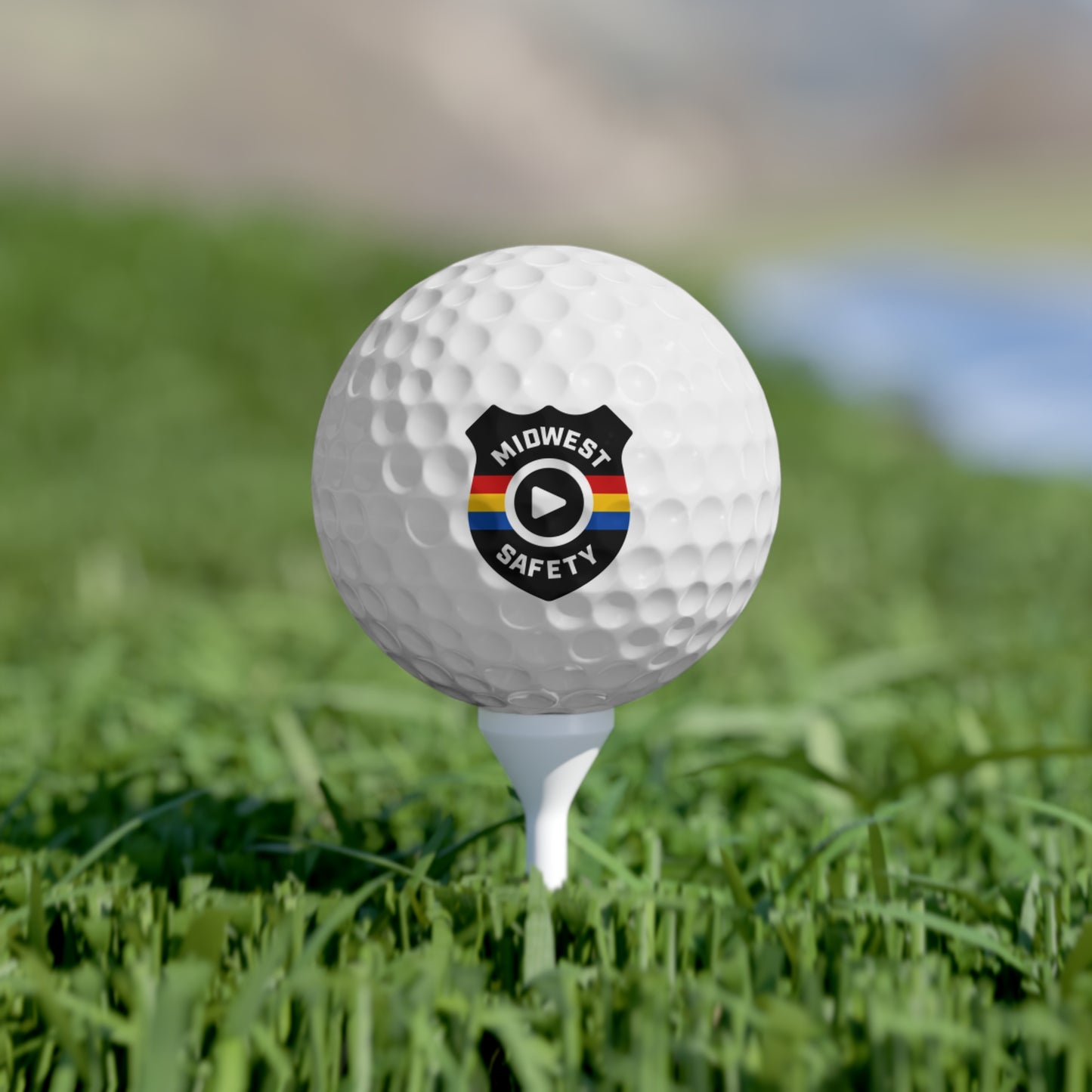 Custom Midwest Safety Golf Balls - 6 Pack, Perfect for Golf Enthusiasts