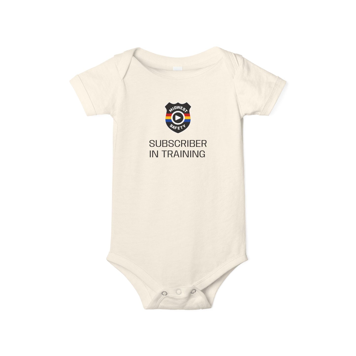 Funny Infant Jersey One Piece - 'Subscriber in Training' Baby Bodysuit