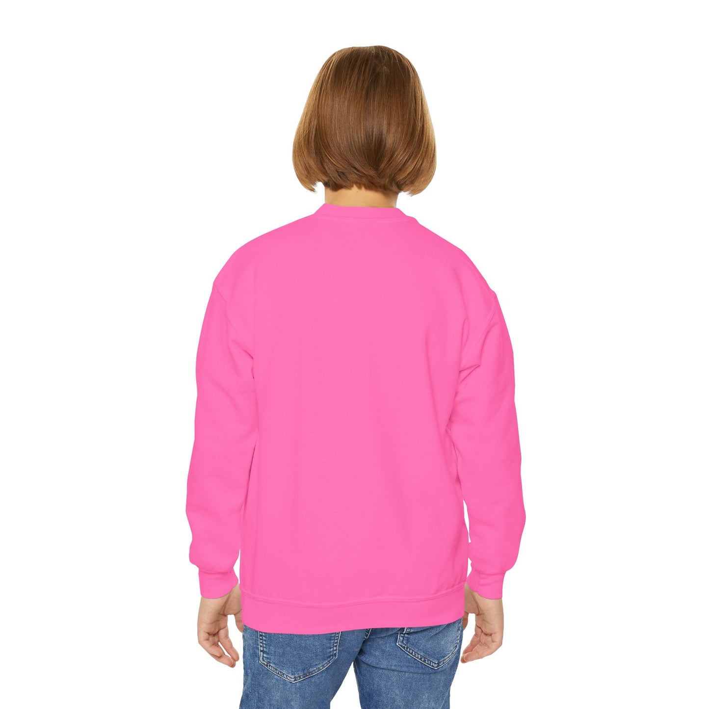 Youth Crewneck Sweatshirt - Cute Logo Design, Cozy Kids Apparel for Everyday Wear, Gifts for Birthdays, Holidays