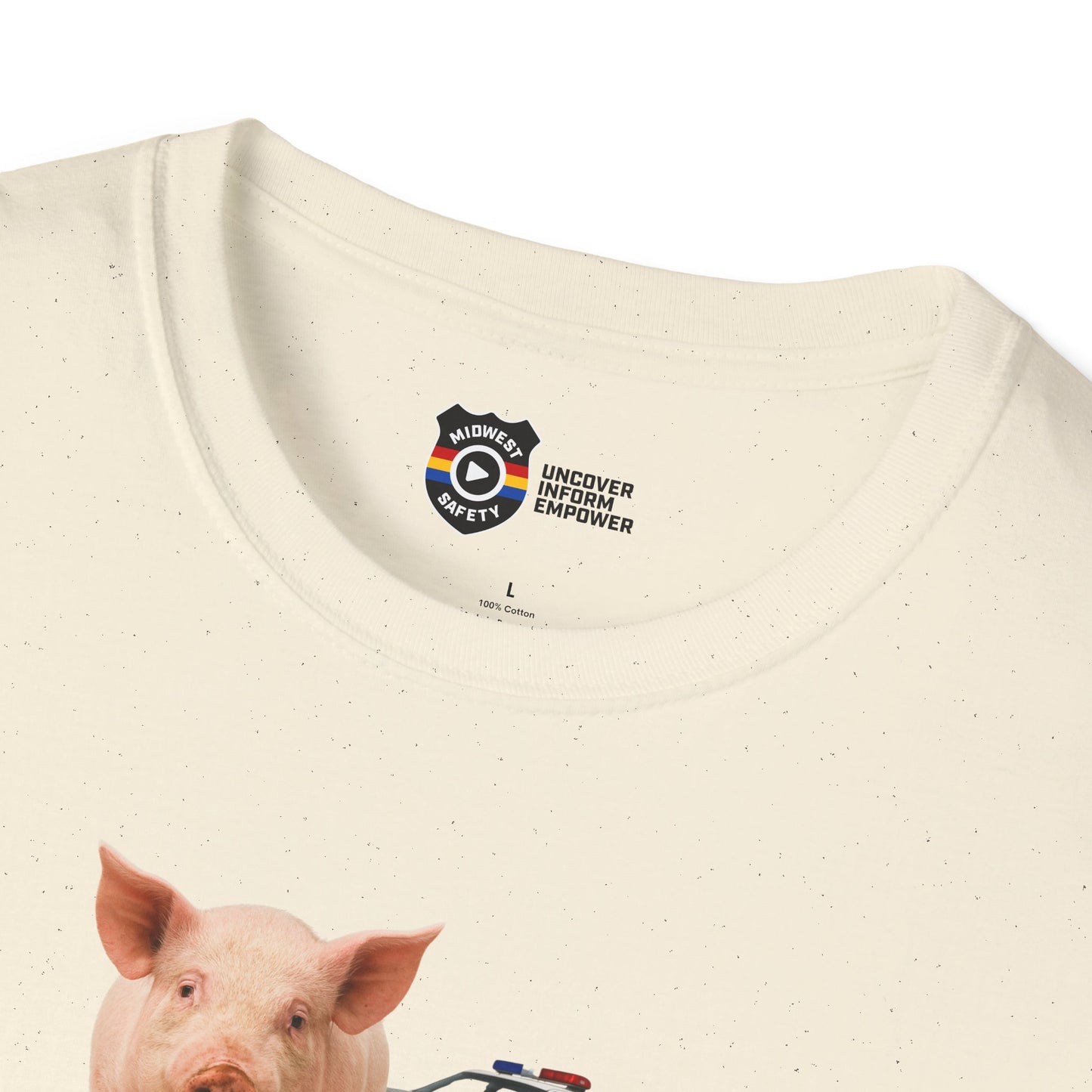 Unisex Softstyle Police Silly T-Shirt 'Made a Mess' - Fun & Quirky Graphic Tee