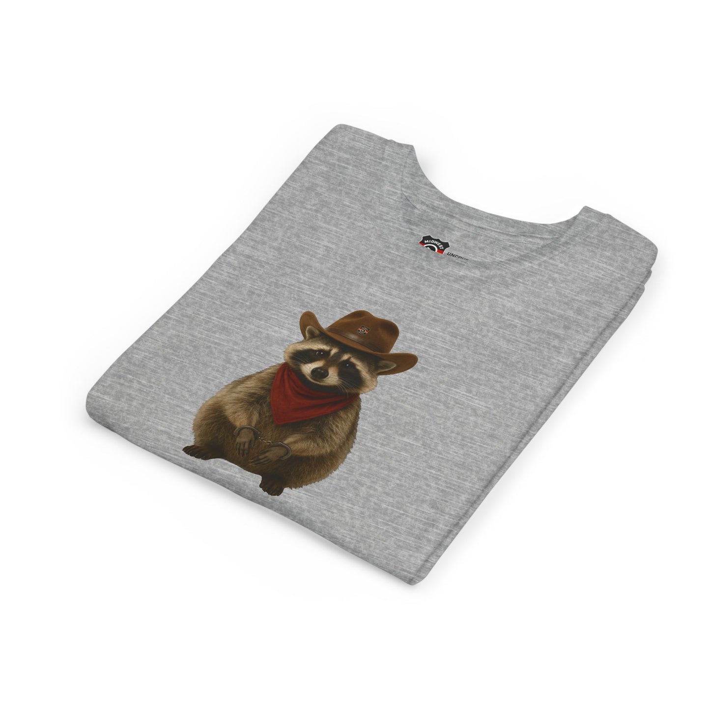 Youth Short Sleeve Tee 'Got Too Wild' Rebel the Raccoon
