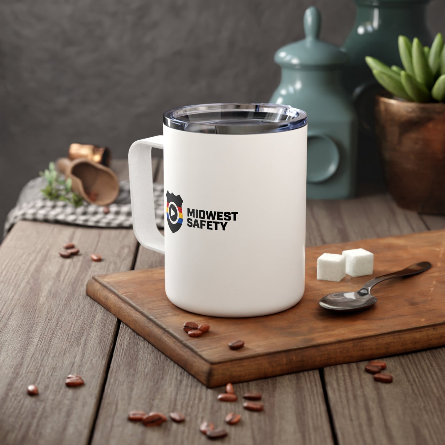 Insulated Coffee Mug - "Harmless Society" - Perfect for Coffee Lovers & Gifts