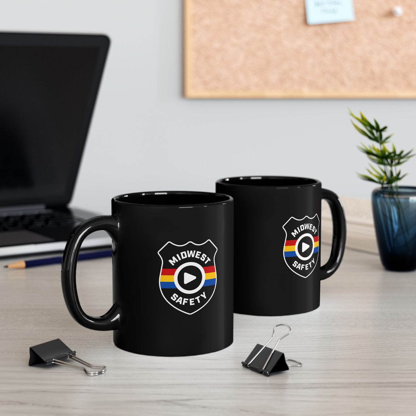 Midwest Safety Black Mug - 11oz & 15oz