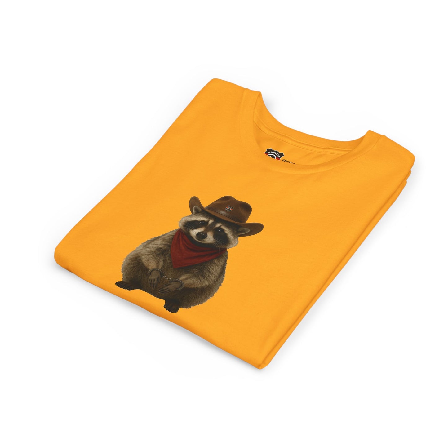 Youth Short Sleeve Tee 'Got Too Wild' Rebel the Raccoon