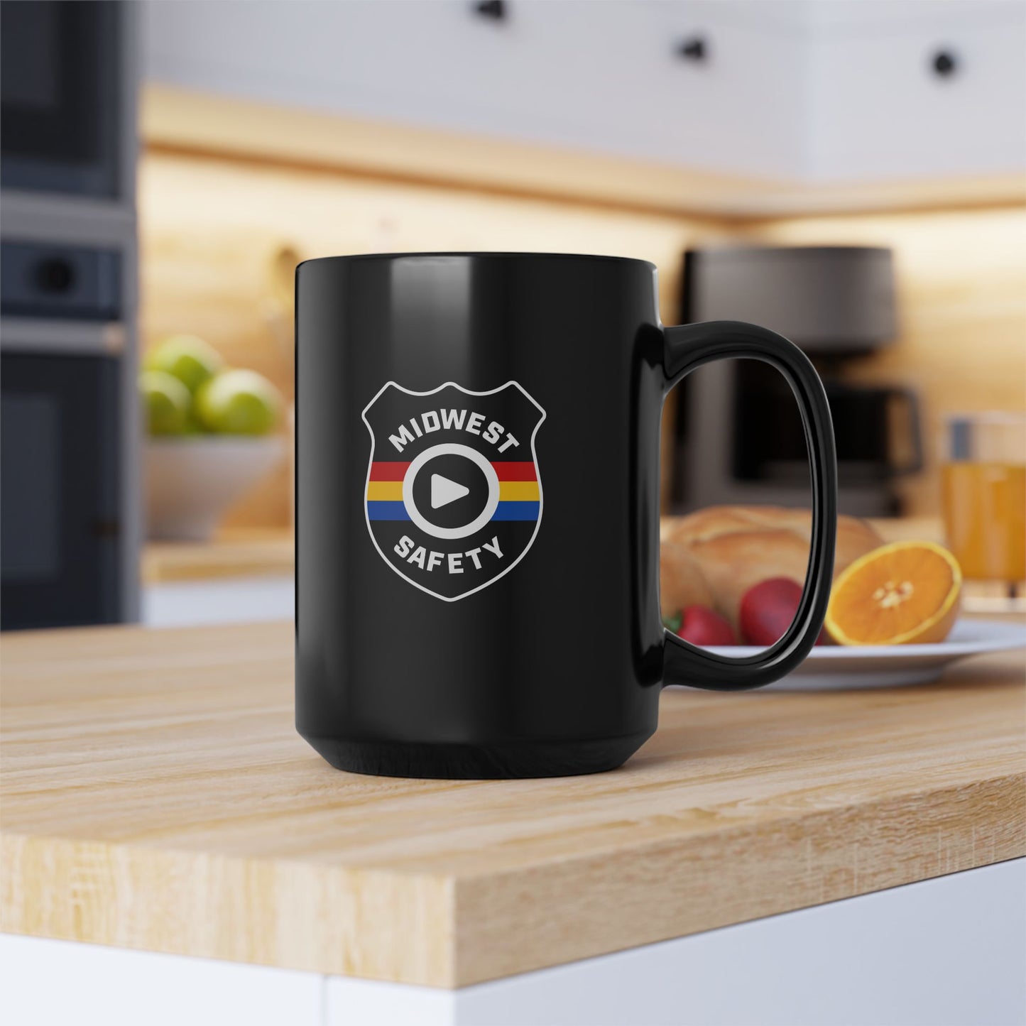 Midwest Safety Black Mug - 11oz & 15oz