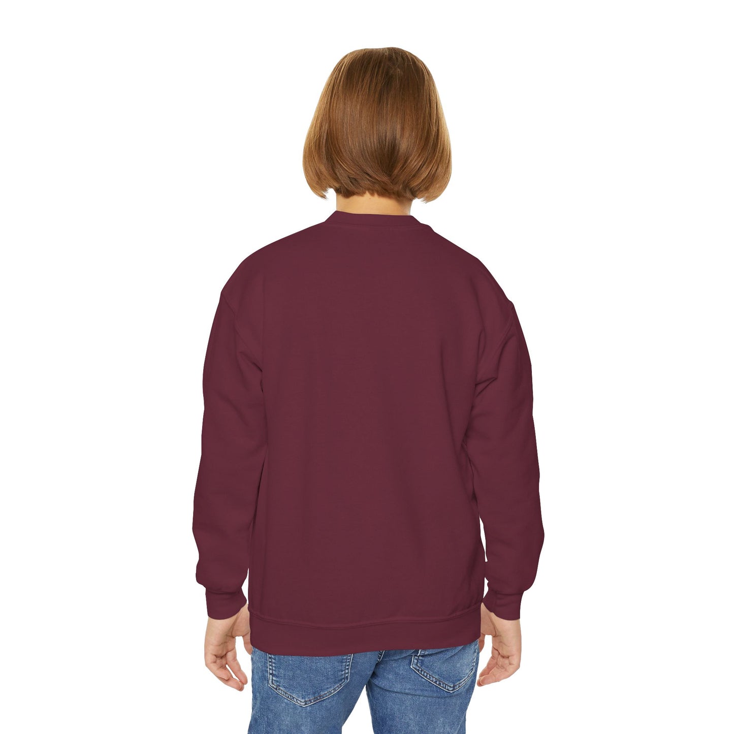 Youth Crewneck Sweatshirt - Cute Logo Design, Cozy Kids Apparel for Everyday Wear, Gifts for Birthdays, Holidays