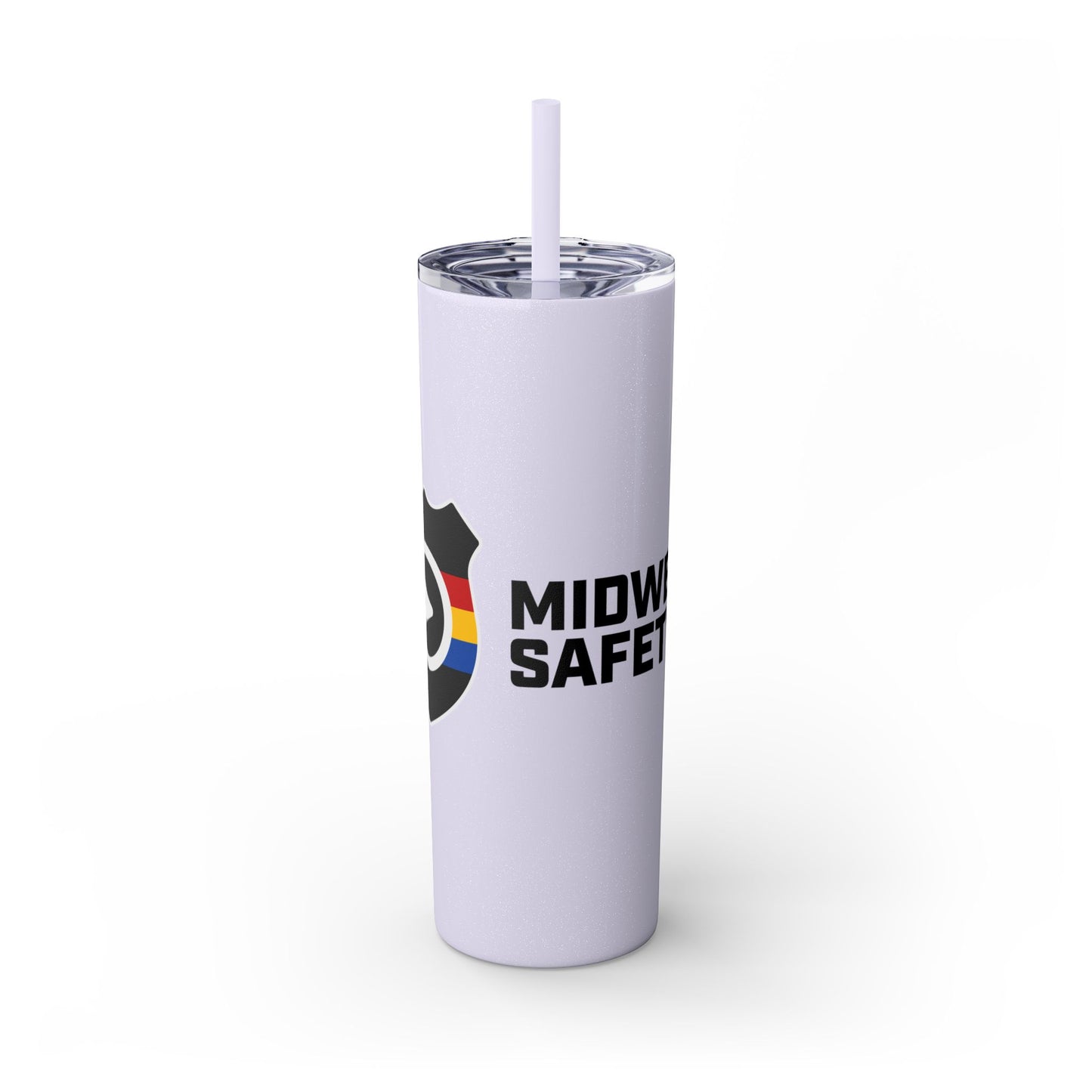 20oz Skinny Tumbler with Straw - MIDWEST SAFETY Design
