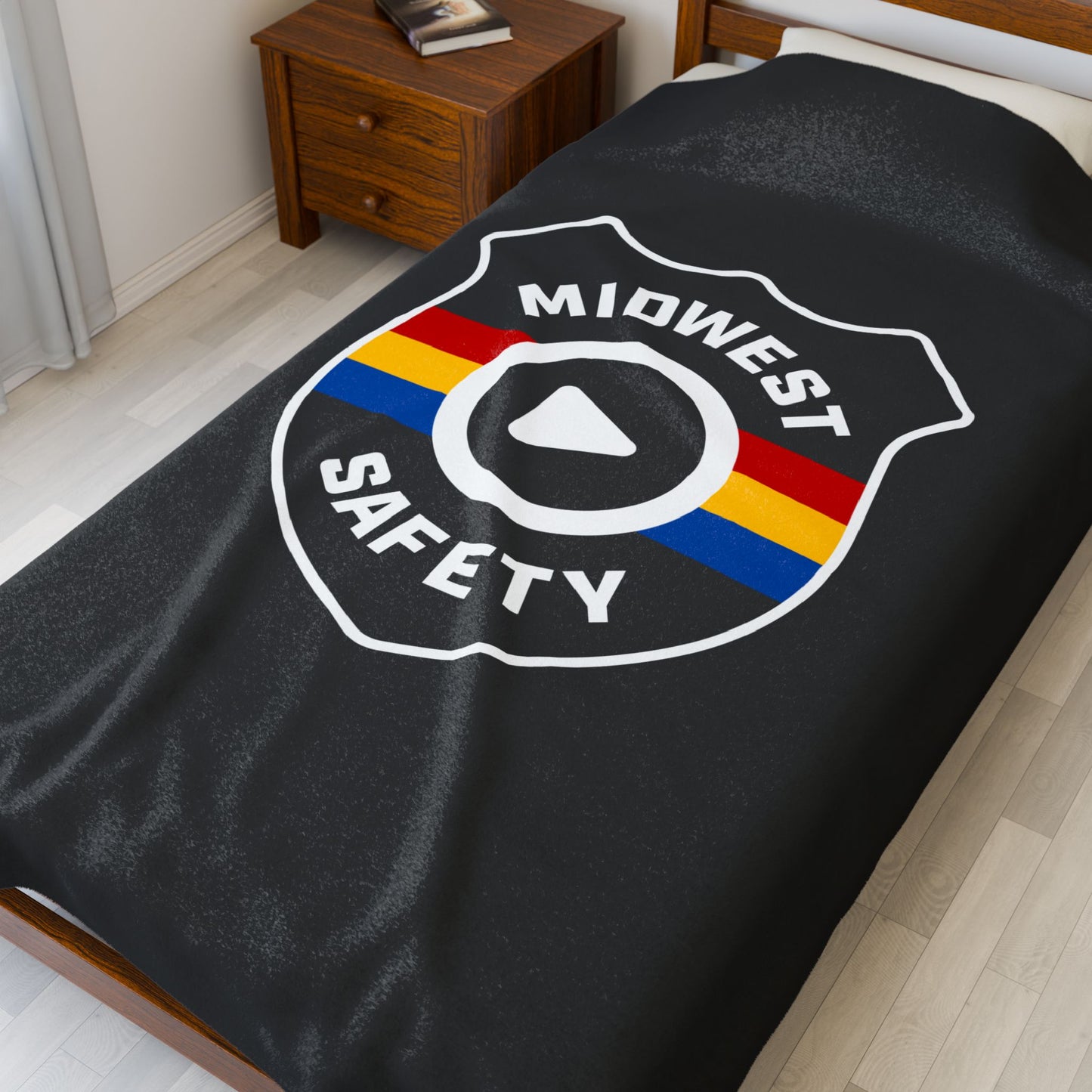 Midwest Safety Velveteen Plush Blanket - Cozy Custom Blanket for Relaxation & Comfort