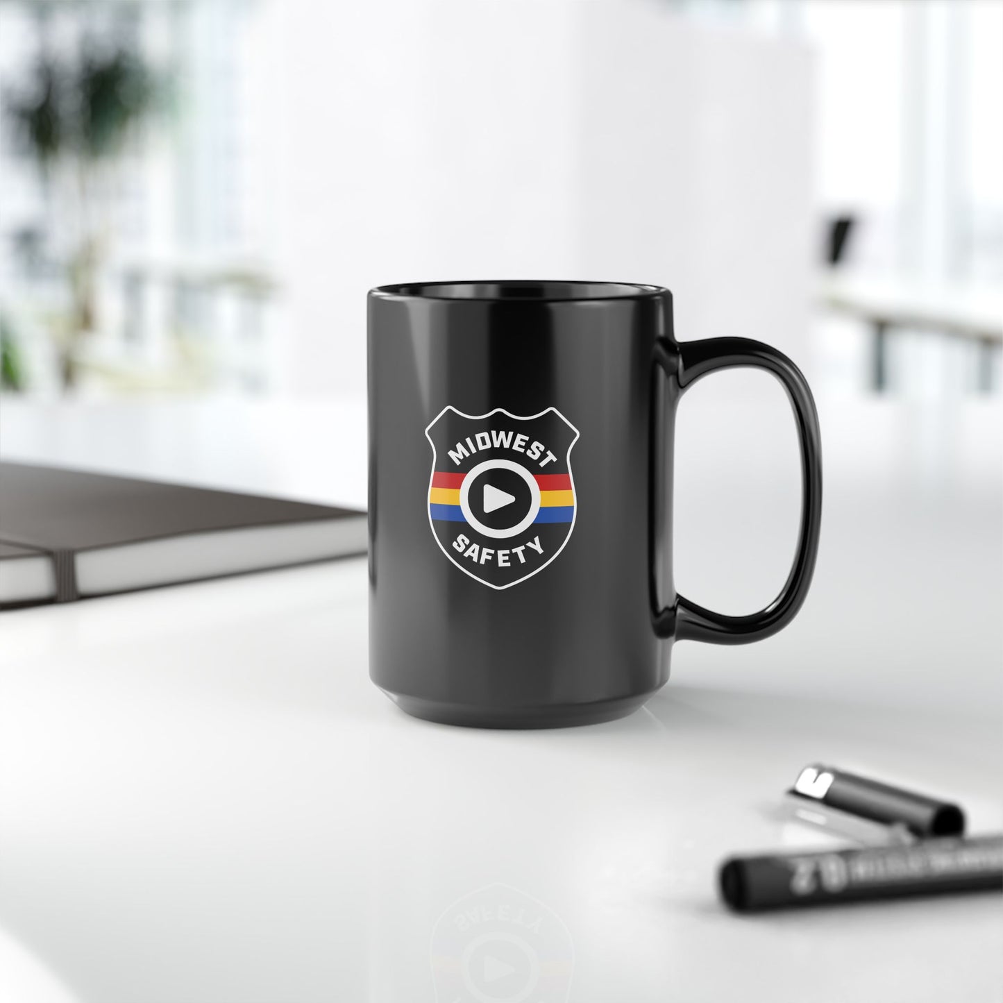 Midwest Safety Black Mug - 11oz & 15oz