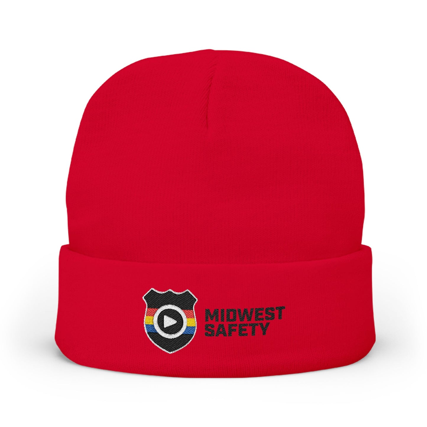 Knit Beanie (Embroidery) Horizontal Midwest Safety Logo