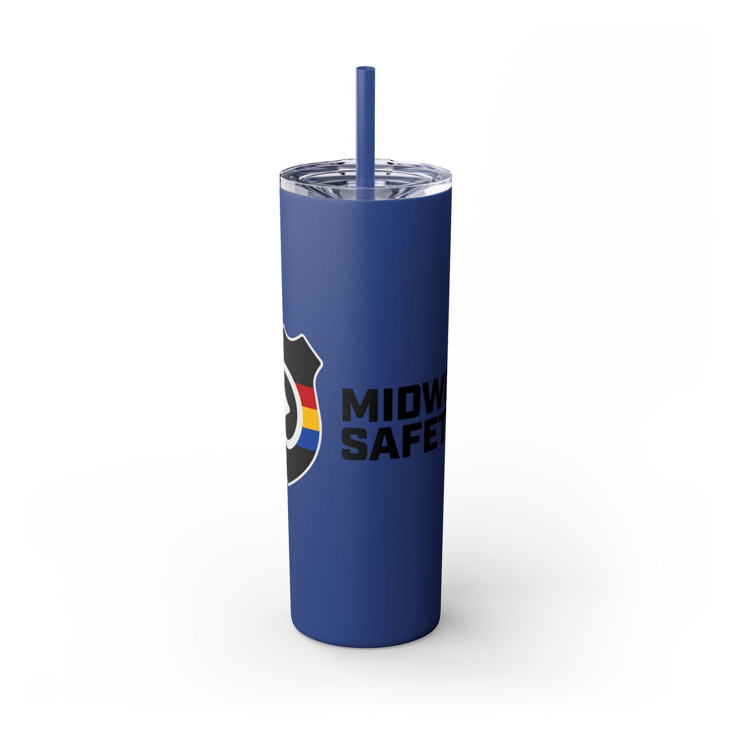 20oz Skinny Tumbler with Straw - MIDWEST SAFETY Design
