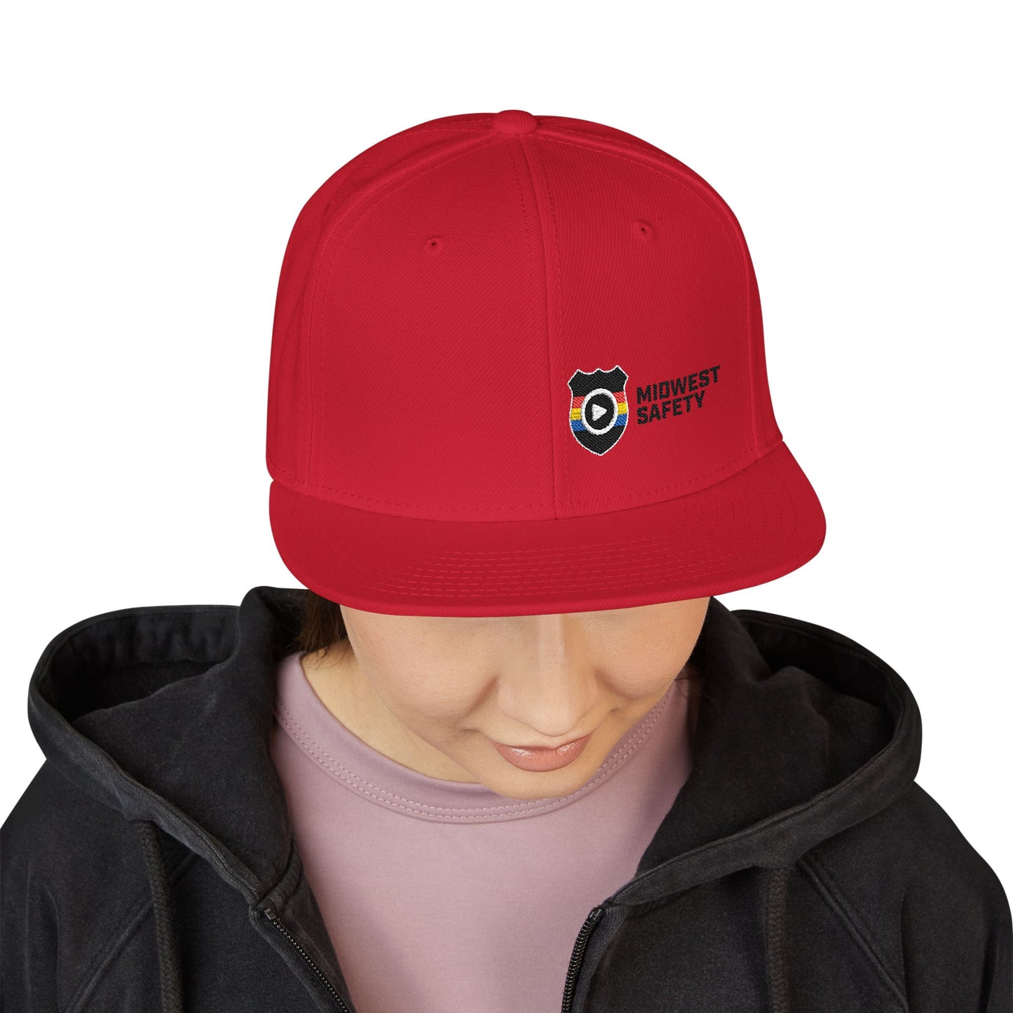 Midwest Safety Snapback Hat, Embroidered Cap, Stylish Men’s/Gifts for Him, Casual Go-to Accessory, Everyday Wear, Cool Streetwear