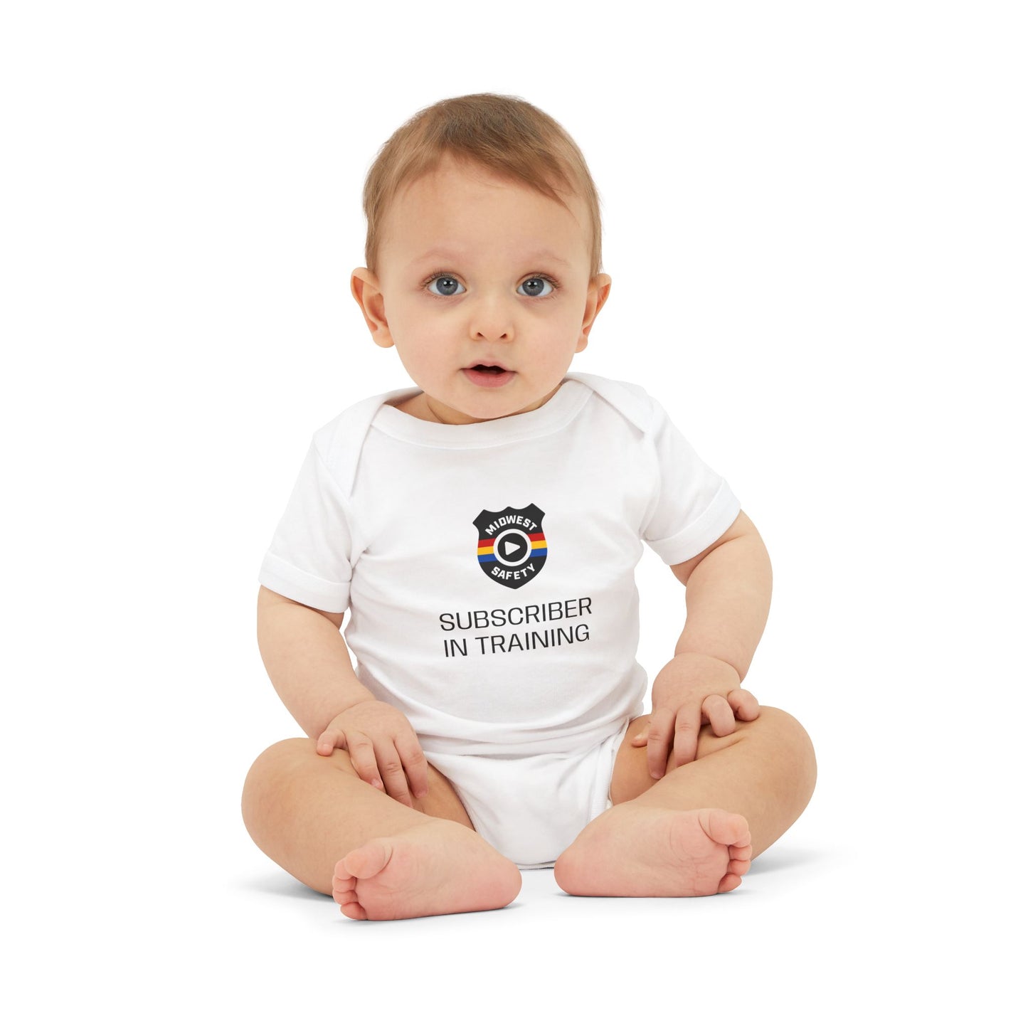 Funny Infant Jersey One Piece - 'Subscriber in Training' Baby Bodysuit