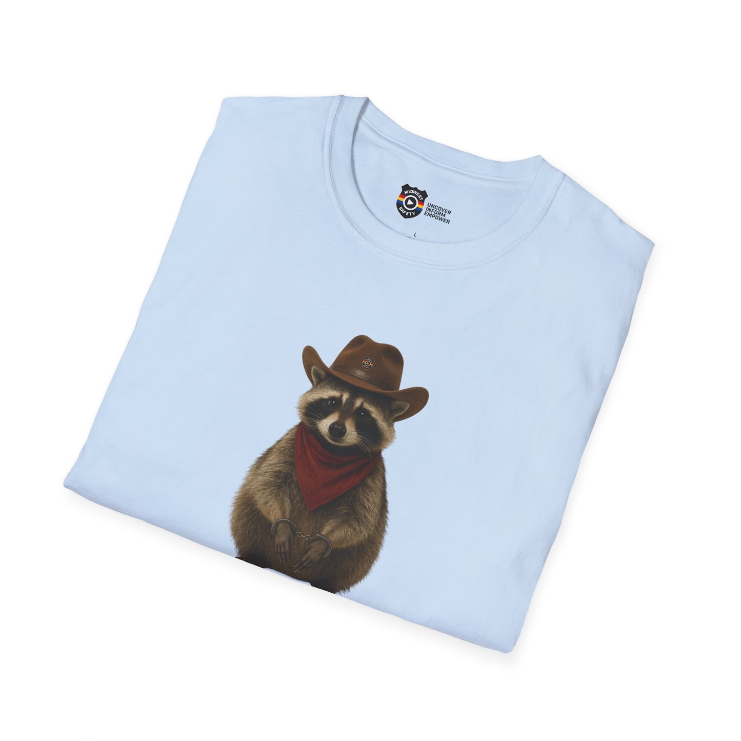 Got Too Wild Raccoon Cowboy Unisex Softstyle T-Shirt
