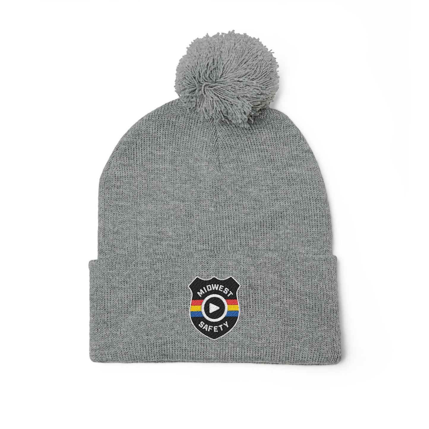 Cozy Pom-Pom Knit Cap - Stylish Winter Beanie, Holiday Gift, Warm Hat for Outdoor Activities, Beanie with Custom Embroidery
