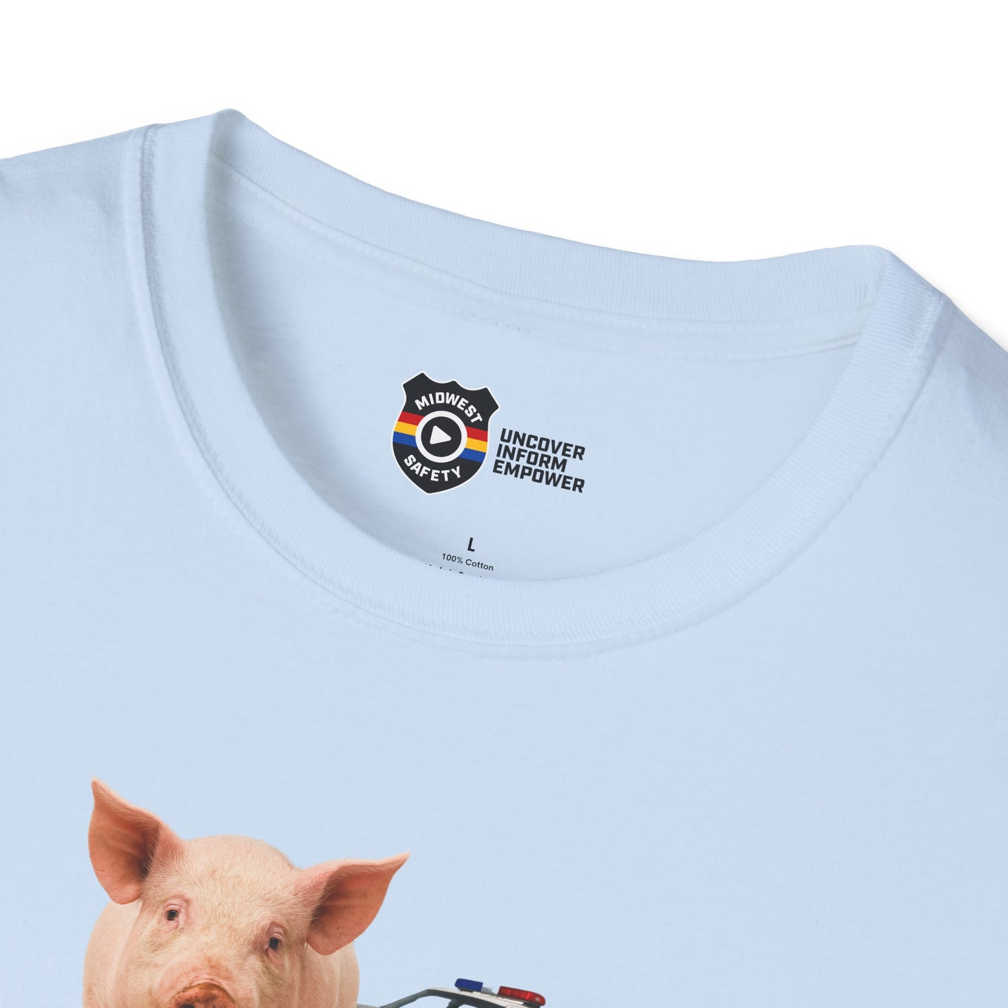 Unisex Softstyle Police Silly T-Shirt 'Made a Mess' - Fun & Quirky Graphic Tee