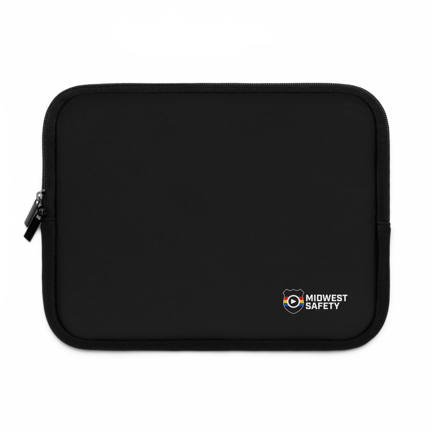 Midnight Safety Laptop Sleeve Text Logo - Stylish Protection for Your Device