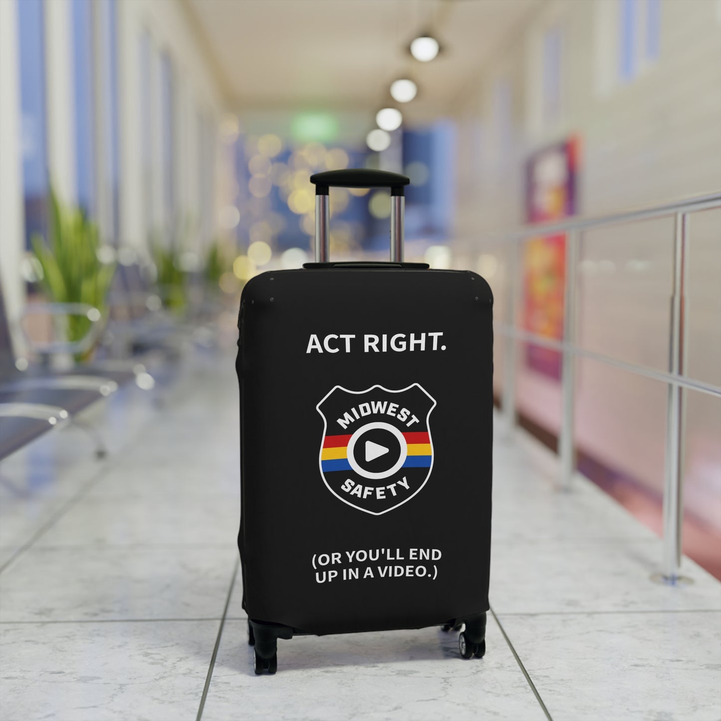 Midwest Safety Luggage Cover - Travel in Style with a Warning