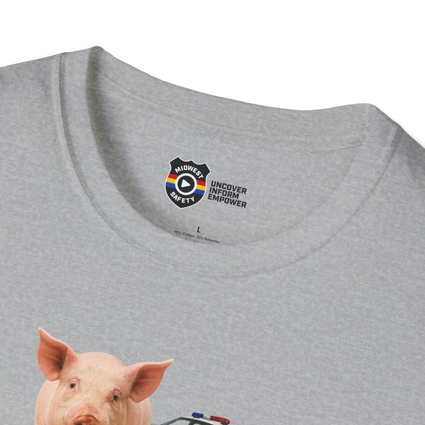 Unisex Softstyle Police Silly T-Shirt 'Made a Mess' - Fun & Quirky Graphic Tee