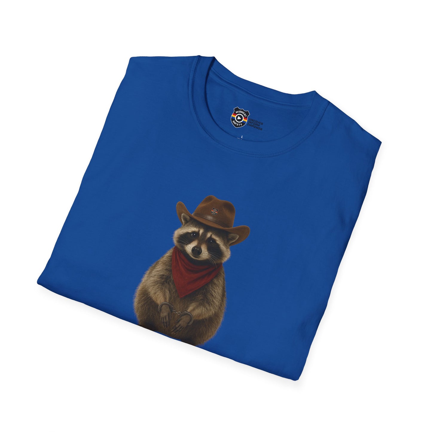 Got Too Wild Raccoon Cowboy Unisex Softstyle T-Shirt