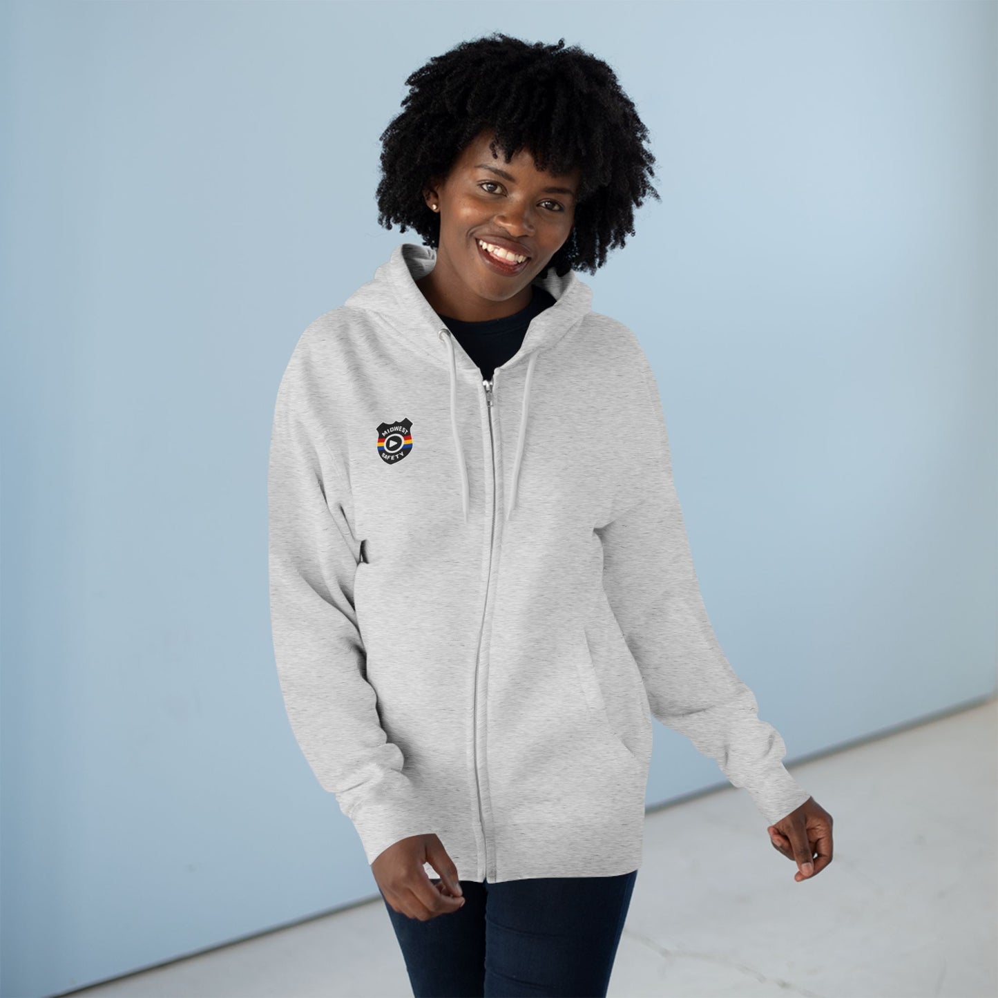 Cozy Unisex Zip Hoodie with Unique Design - Perfect for Casual Wear