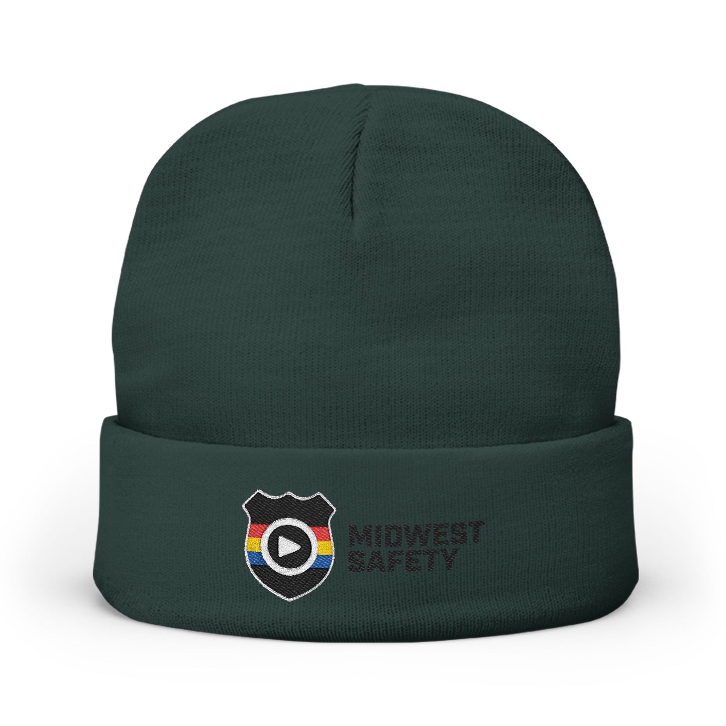 Knit Beanie (Embroidery) Horizontal Midwest Safety Logo