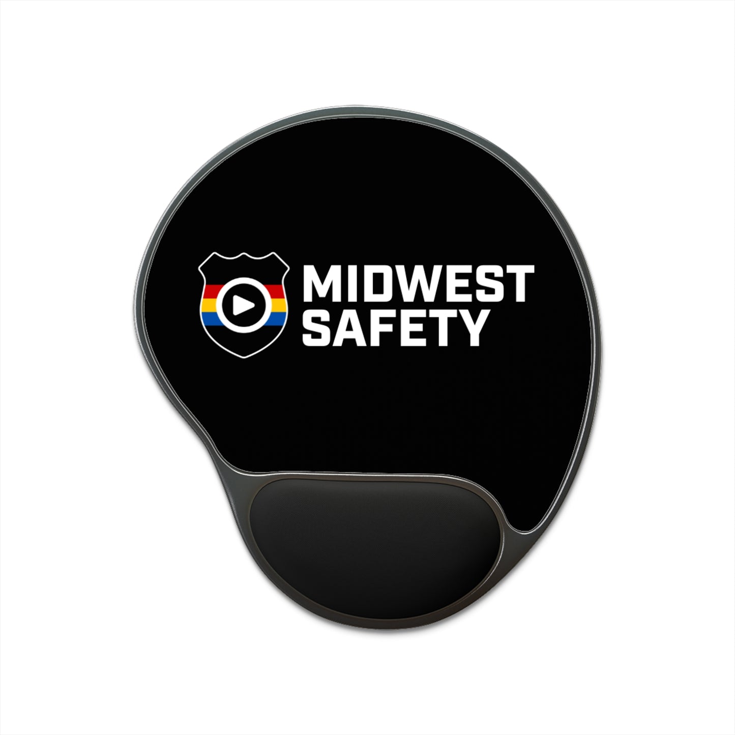 Ergonomic Mouse Pad with Wrist Rest - Midwest Safety Logo Design