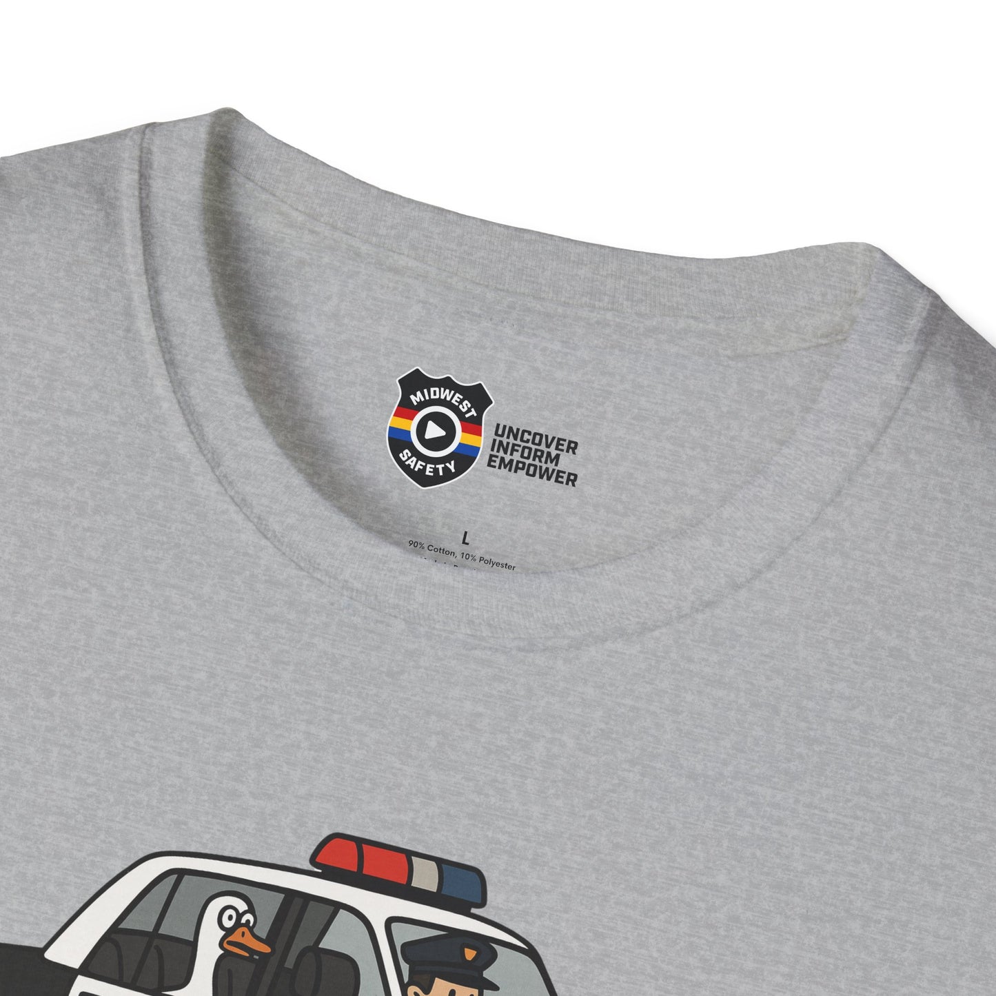 Unisex Softstyle Police Silly T-Shirt - Fun & Quirky Graphic Tee Alternate