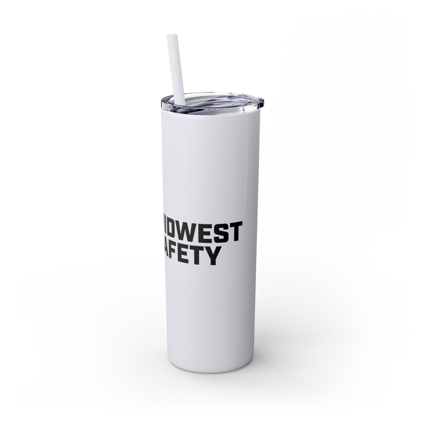 20oz Skinny Tumbler with Straw - MIDWEST SAFETY Design