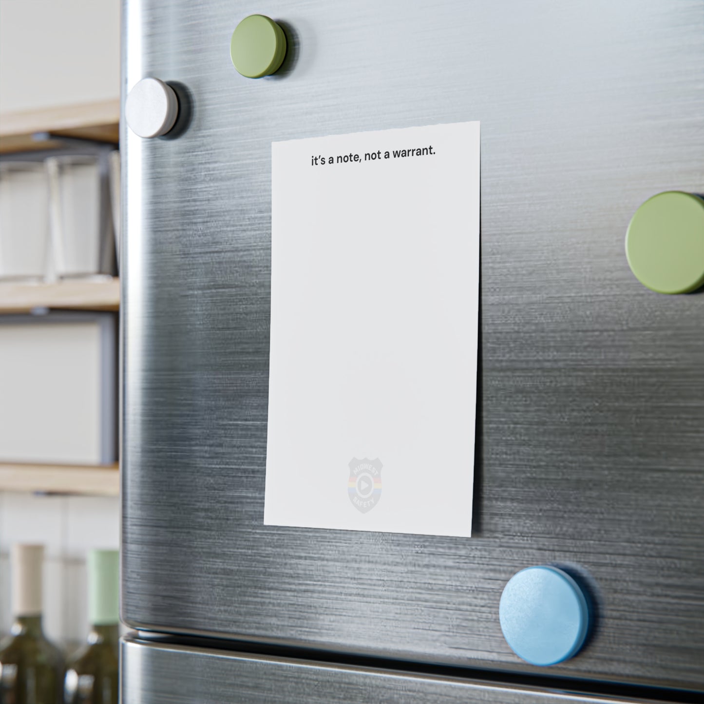 Humorous Post-it® Note Pads - 'It's a Note, Not a Warrant' - Perfect for Office & Home Use