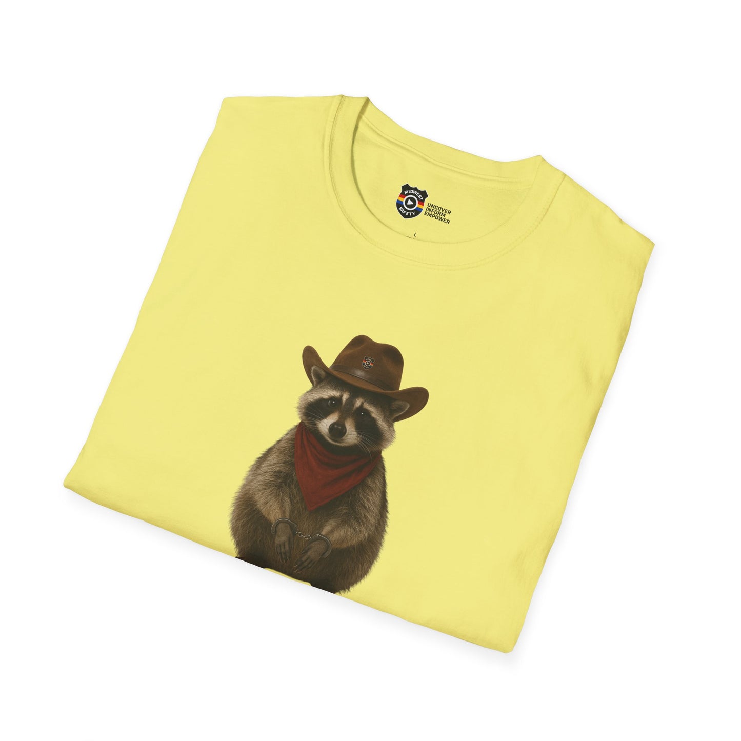 Got Too Wild Raccoon Cowboy Unisex Softstyle T-Shirt