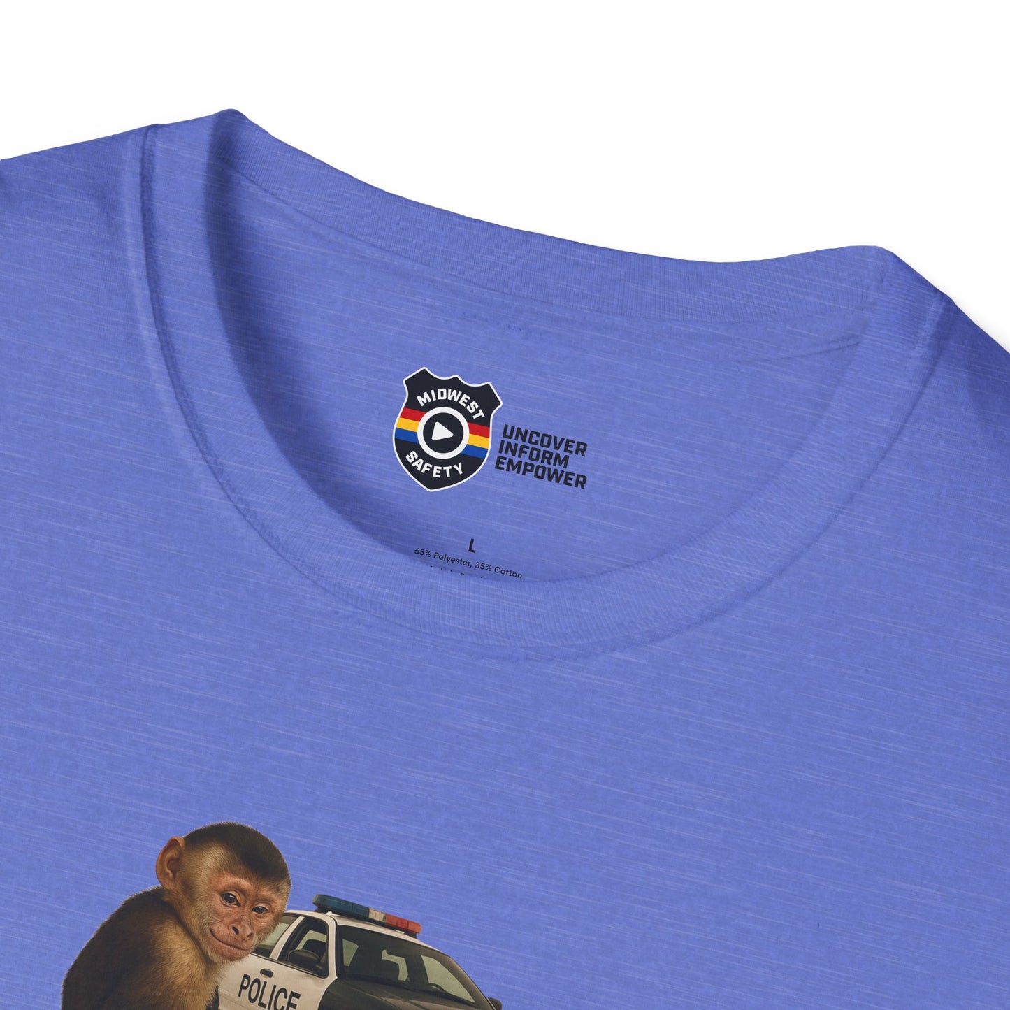 Went Bananas Unisex Softstyle Police Silly T-Shirt - Fun & Quirky Graphic Tee
