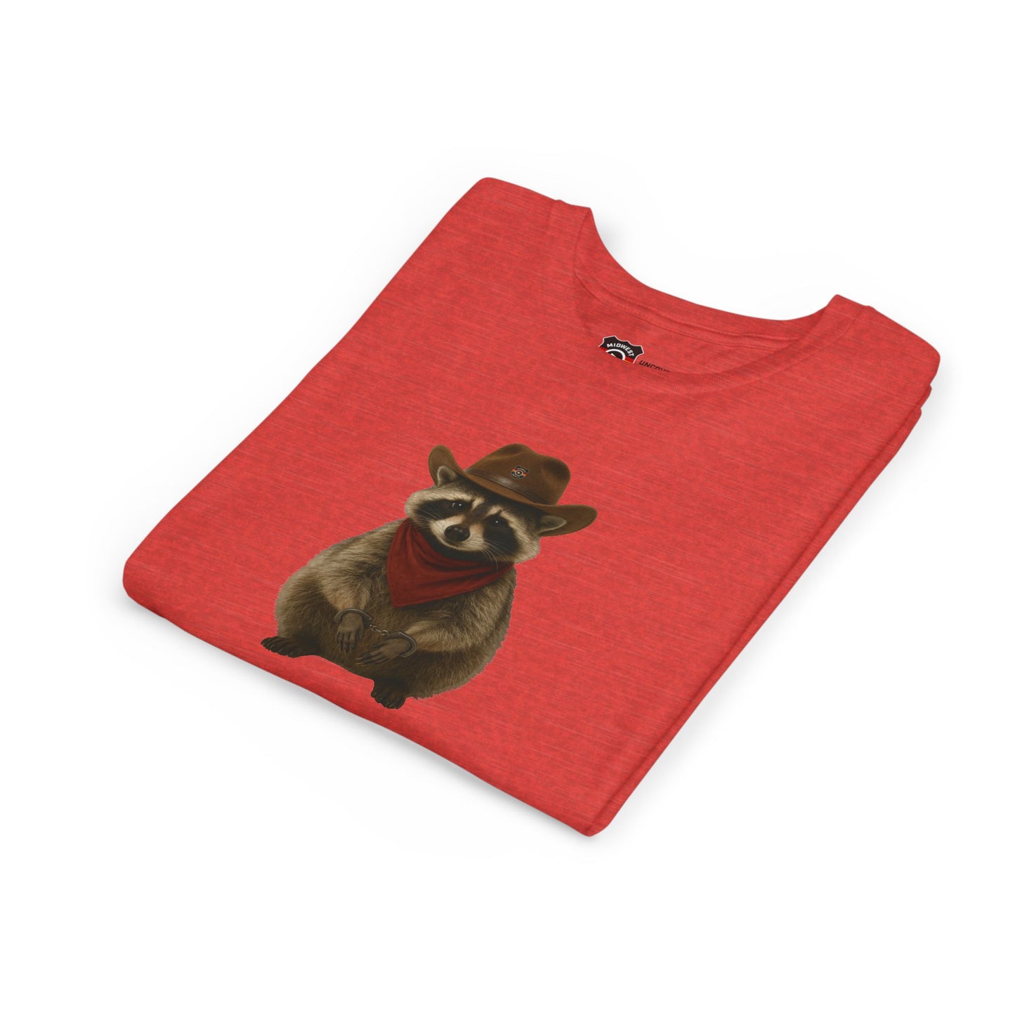 Youth Short Sleeve Tee 'Got Too Wild' Rebel the Raccoon