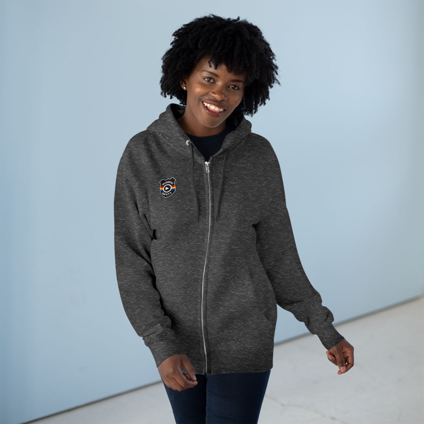 Cozy Unisex Zip Hoodie with Unique Design - Perfect for Casual Wear