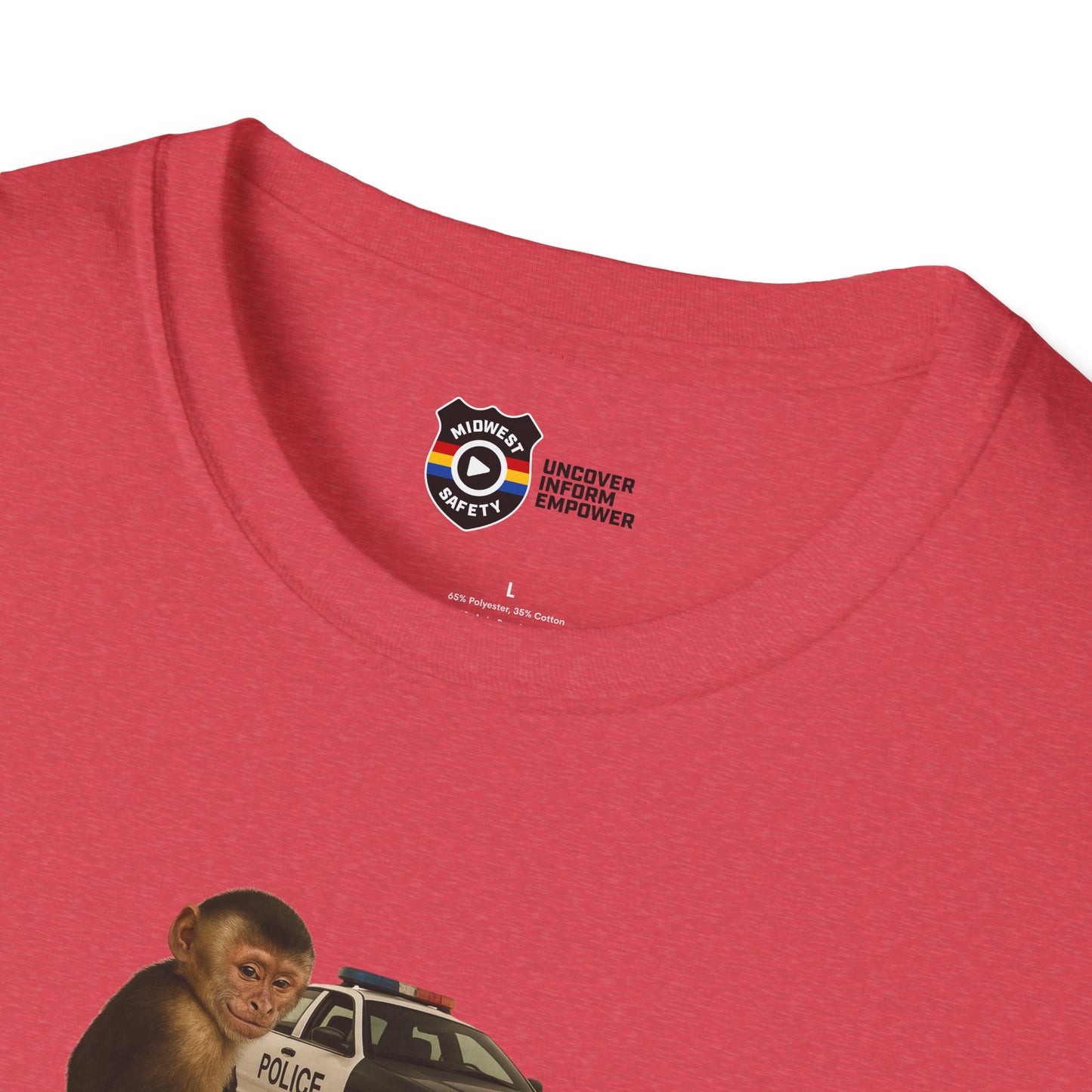 Went Bananas Unisex Softstyle Police Silly T-Shirt - Fun & Quirky Graphic Tee