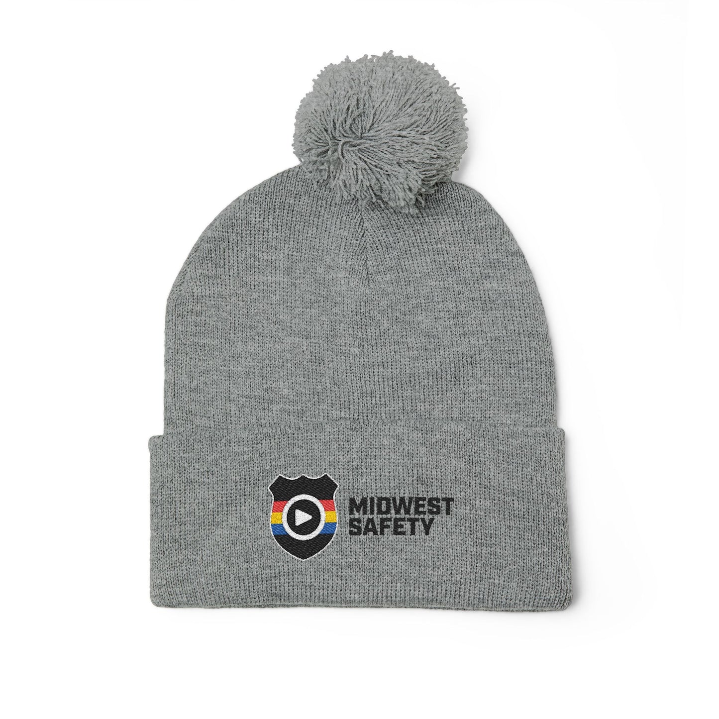 Cozy Pom-Pom Knit Cap for Winter Adventures, Warm Winter Beanie, Custom Embroidered Hat, Gift for Him and Her, Fashionable Knit Cap
