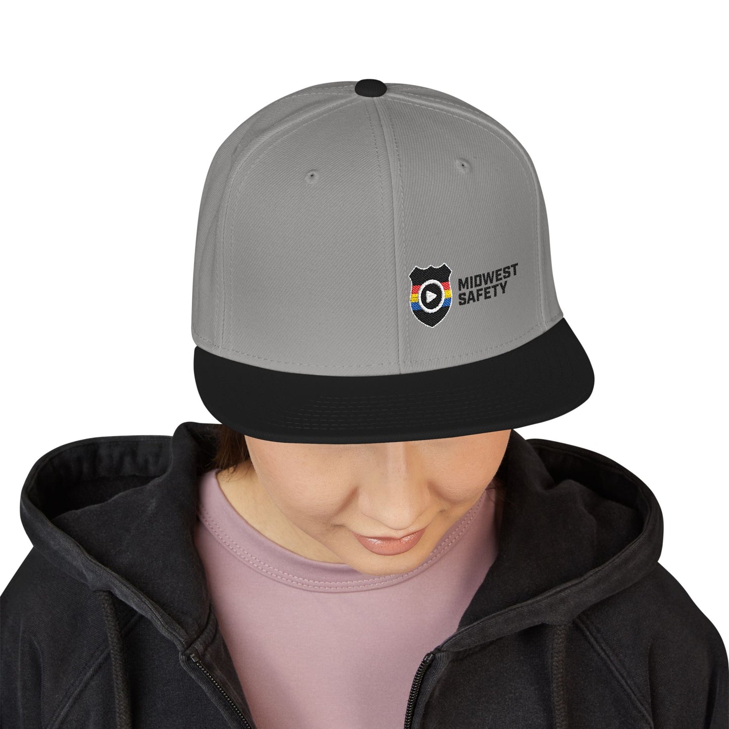 Midwest Safety Snapback Hat, Embroidered Cap, Stylish Men’s/Gifts for Him, Casual Go-to Accessory, Everyday Wear, Cool Streetwear