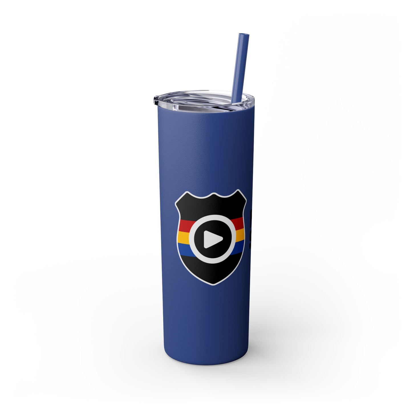 20oz Skinny Tumbler with Straw - MIDWEST SAFETY Design