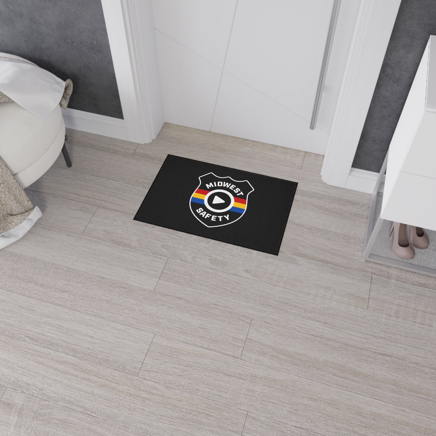 Floor Mat — Midwest Safety Logo Heavy-Duty Welcome Rug