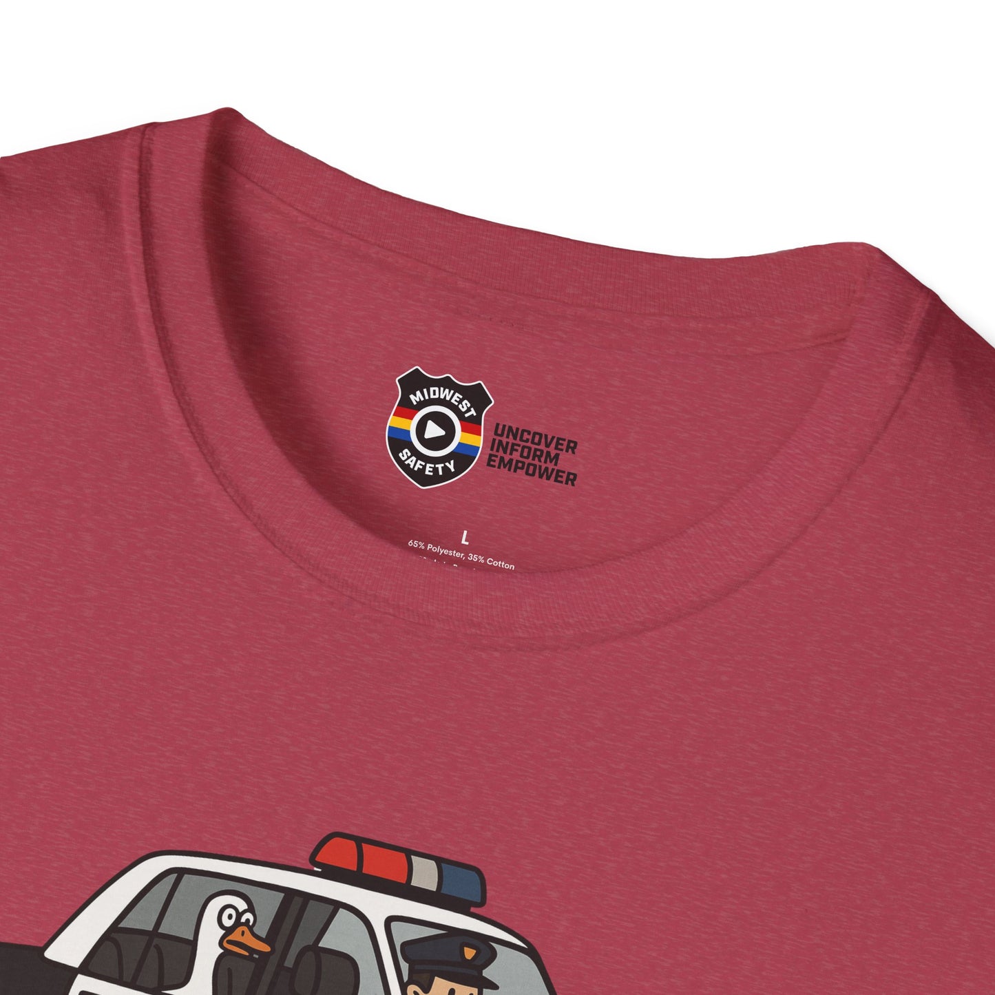 Unisex Softstyle Police Silly T-Shirt - Fun & Quirky Graphic Tee Alternate
