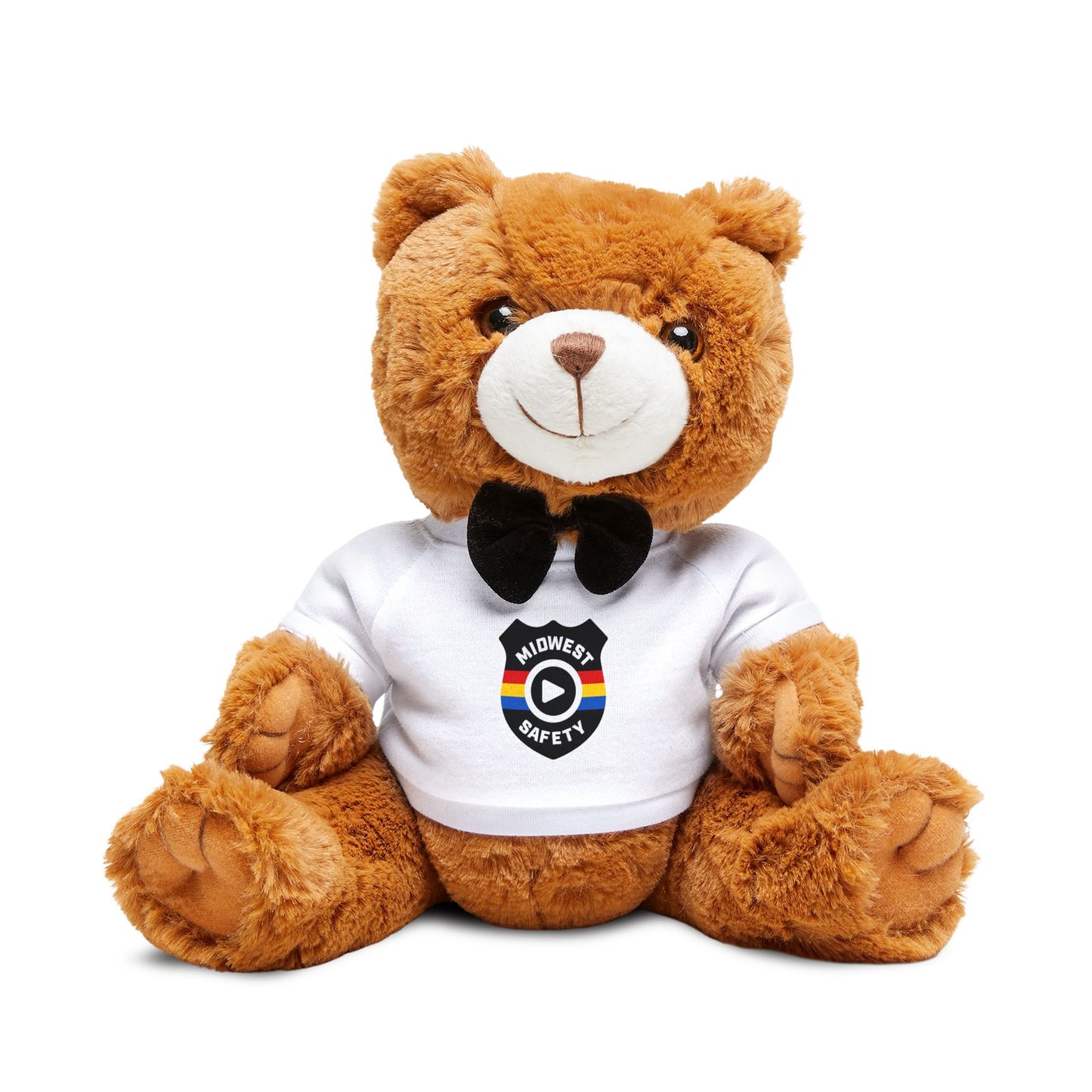 Midwest Safety Teddy Bear with T-Shirt | Plush Stuffed Animal | Perfect Gift for Kids