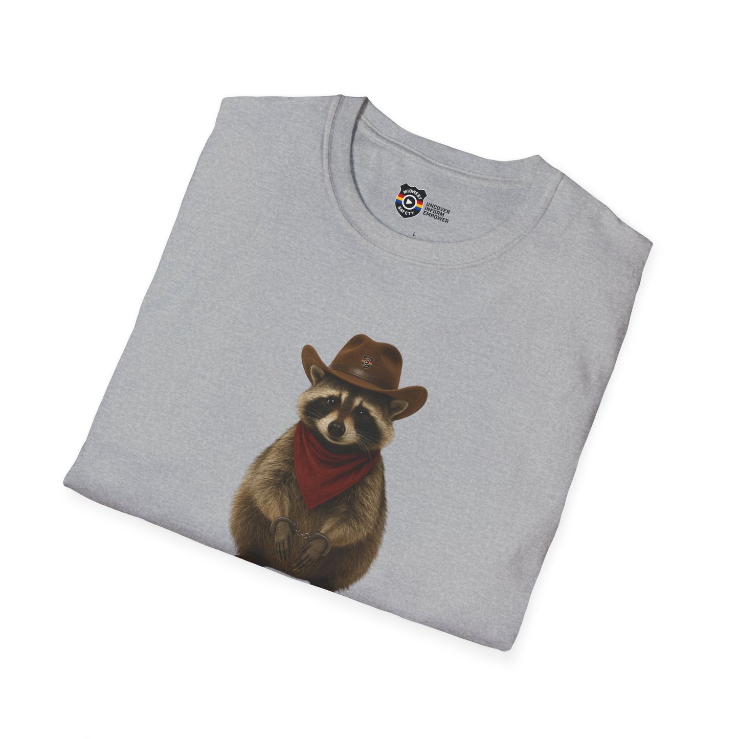 Got Too Wild Raccoon Cowboy Unisex Softstyle T-Shirt