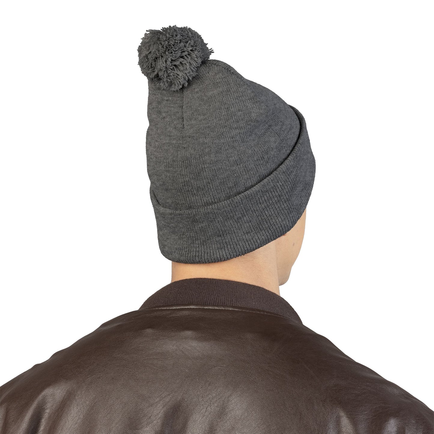 Cozy Pom-Pom Knit Cap for Winter Adventures, Warm Winter Beanie, Custom Embroidered Hat, Gift for Him and Her, Fashionable Knit Cap