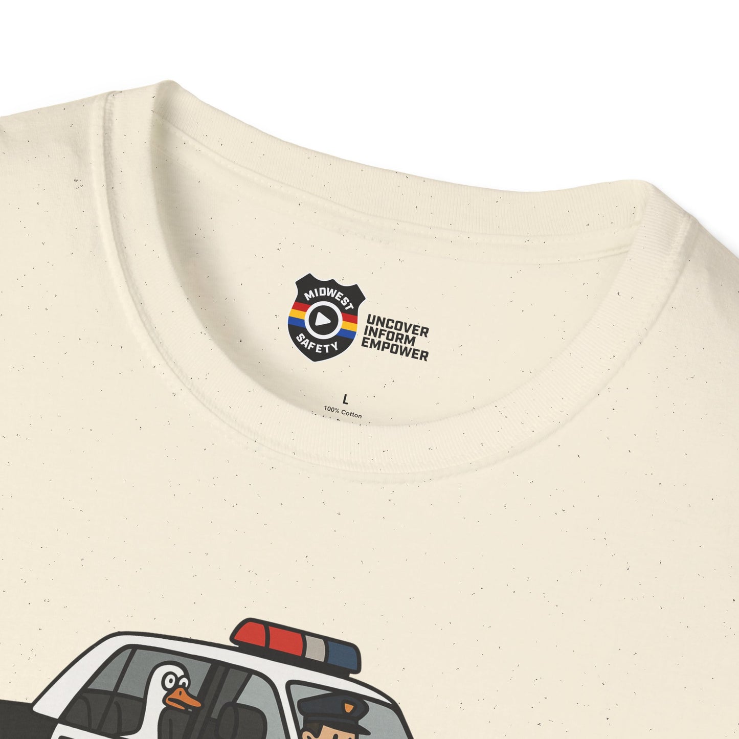 Unisex Softstyle Police Silly T-Shirt - Fun & Quirky Graphic Tee Alternate