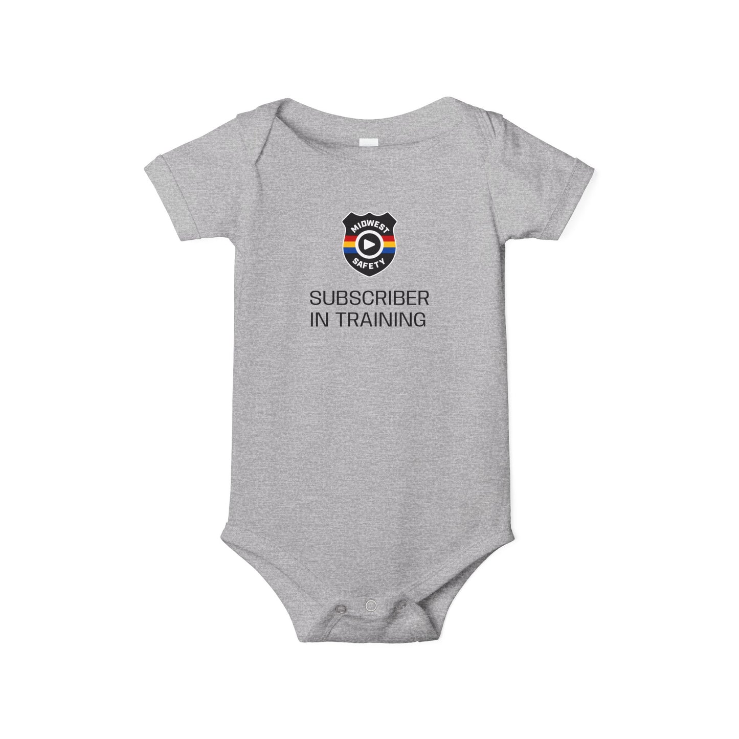 Funny Infant Jersey One Piece - 'Subscriber in Training' Baby Bodysuit