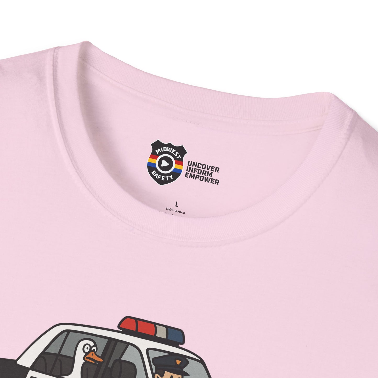 Unisex Softstyle Police Silly T-Shirt - Fun & Quirky Graphic Tee Alternate