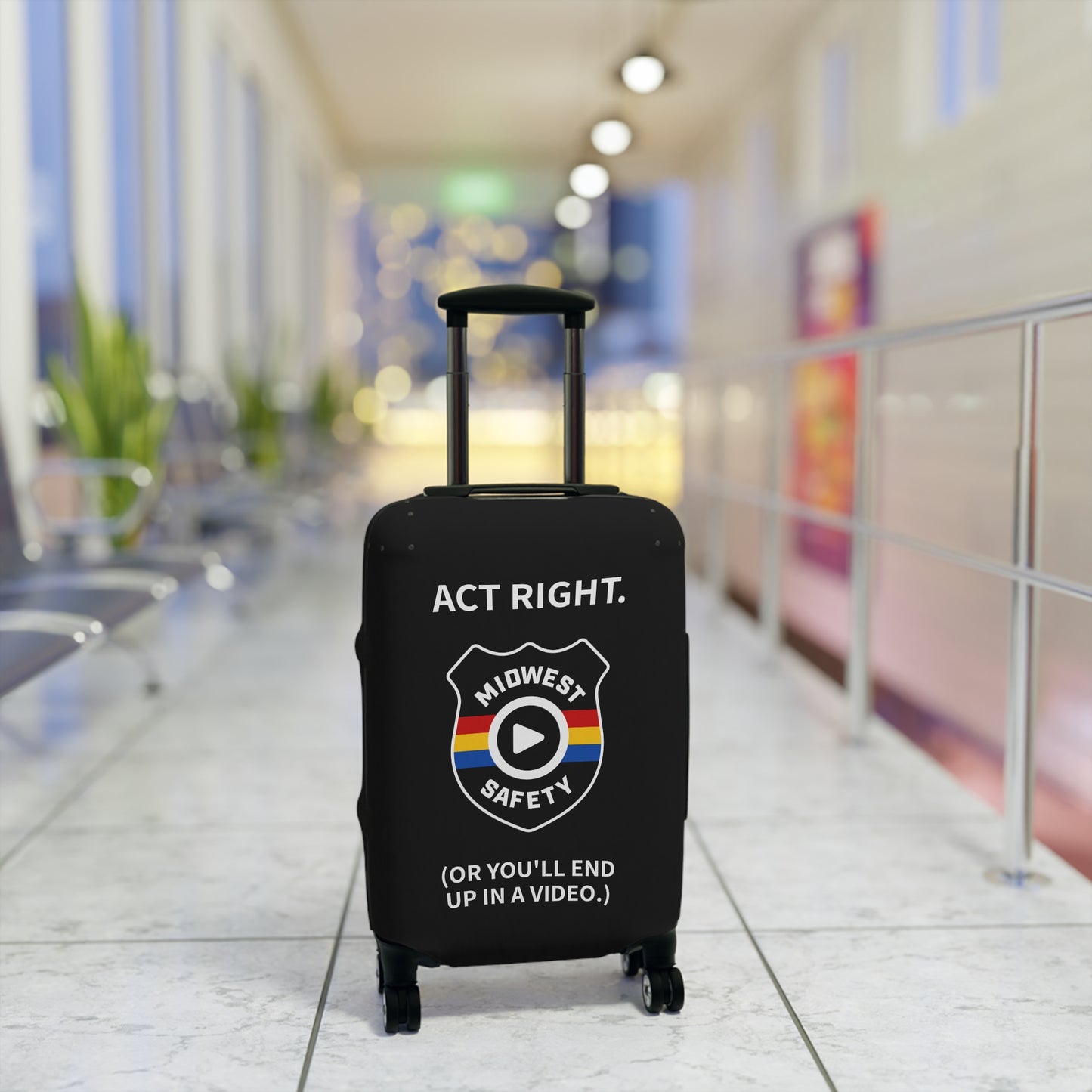 Midwest Safety Luggage Cover - Travel in Style with a Warning