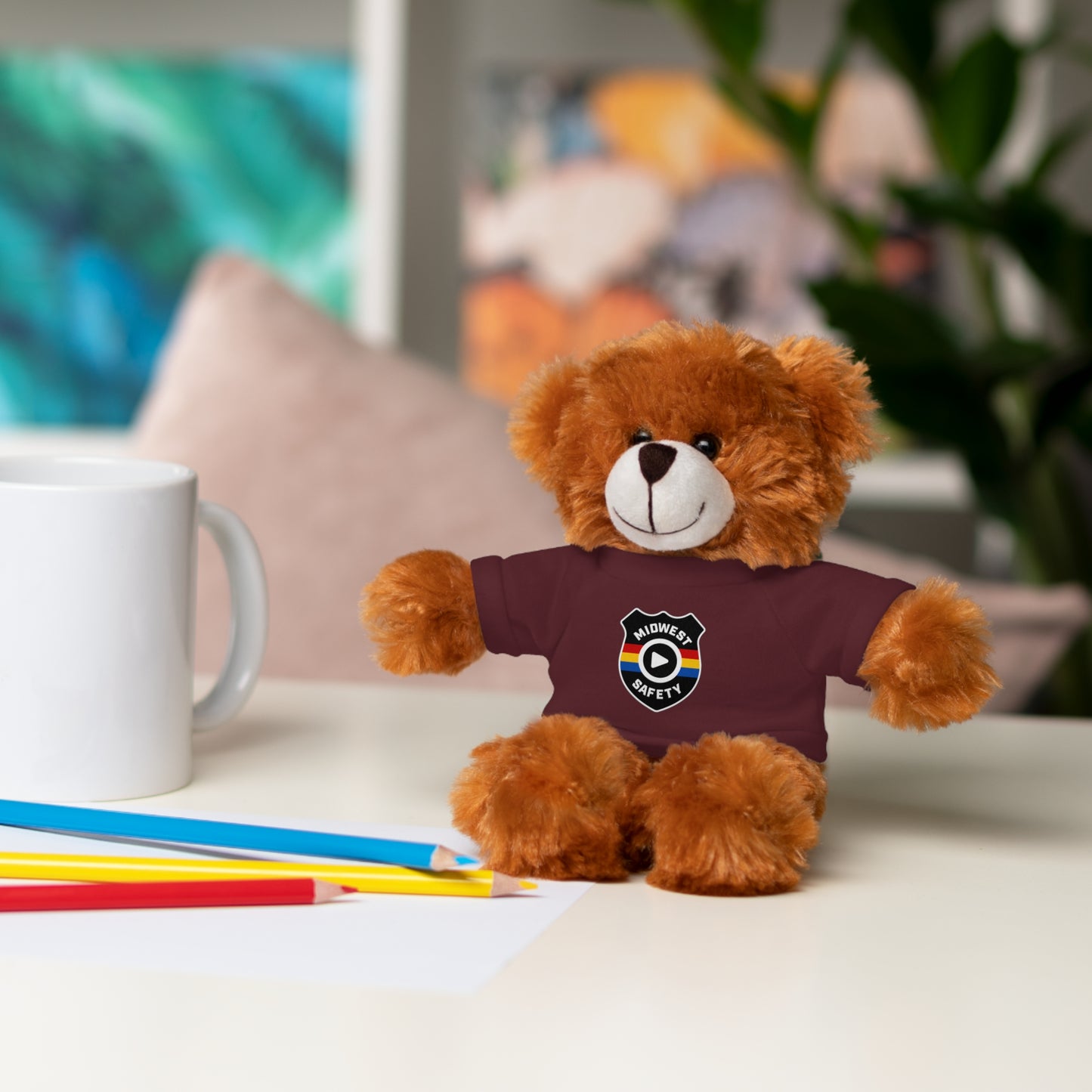 Safety-Themed Stuffed Animal Plush Toy