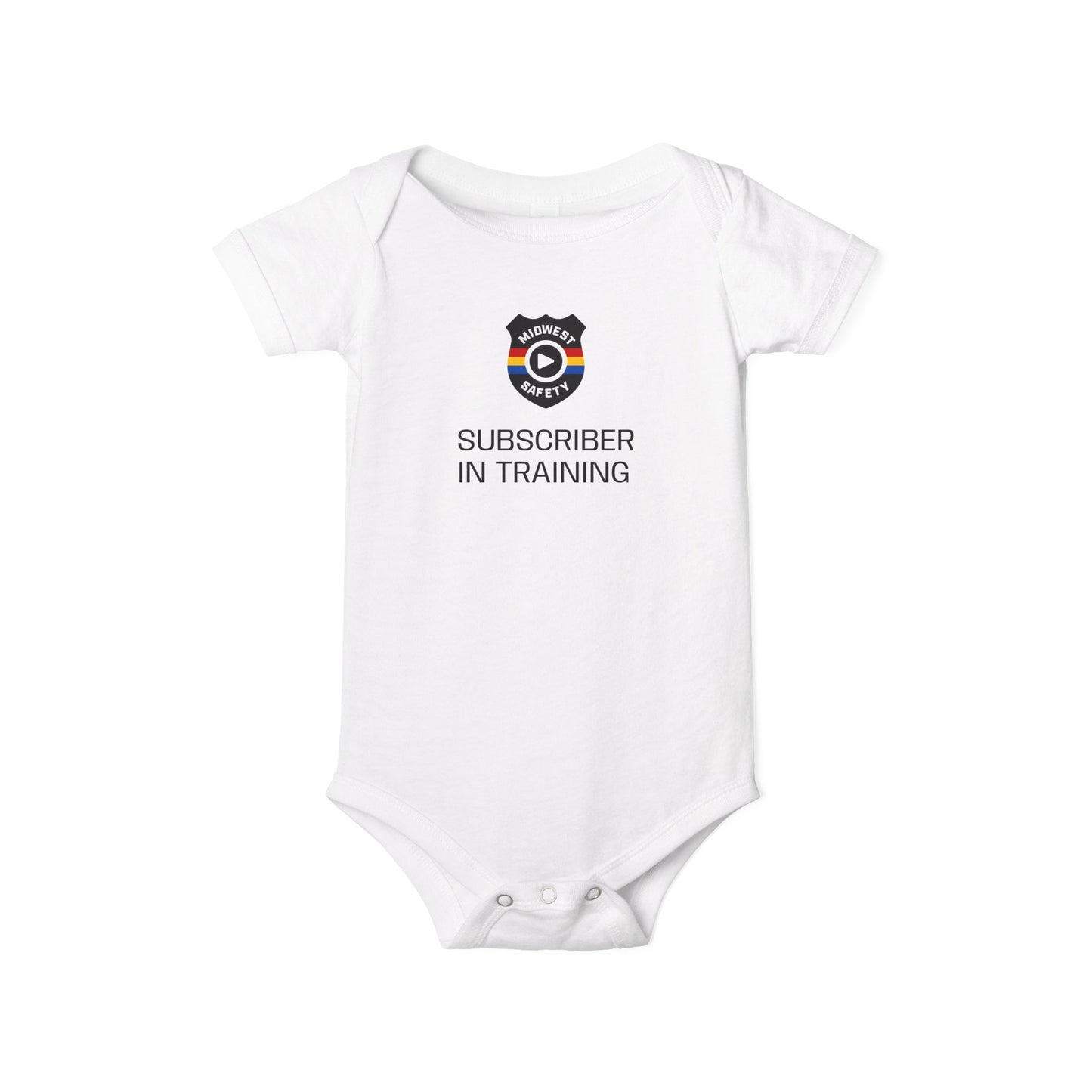 Funny Infant Jersey One Piece - 'Subscriber in Training' Baby Bodysuit